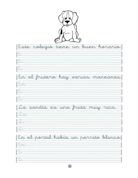 Caligrafía 15 · Pauta Montessori Caligrafía 15 · Pauta Montessori