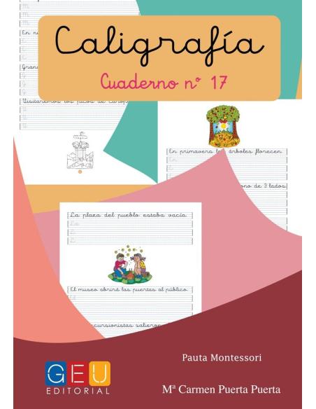 Caligrafía 17 · Pauta Montessori Caligrafía 17 · Pauta Montessori