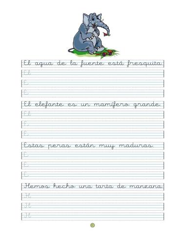 Caligrafía 18 · Pauta Montessori