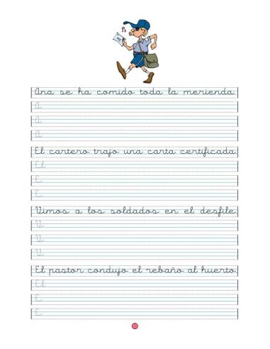 Caligrafía 19 · Pauta Montessori