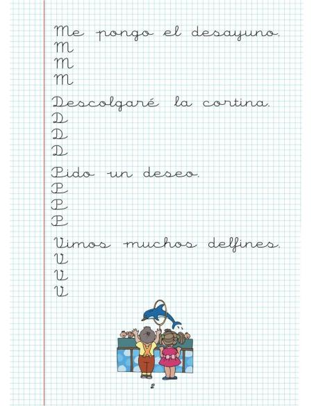 Caligrafía 5. Cuadrícula Caligrafía 5. Cuadrícula
