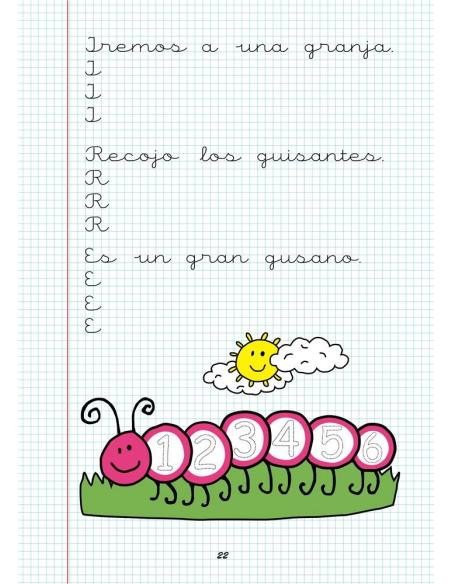 Caligrafía 5. Cuadrícula Caligrafía 5. Cuadrícula