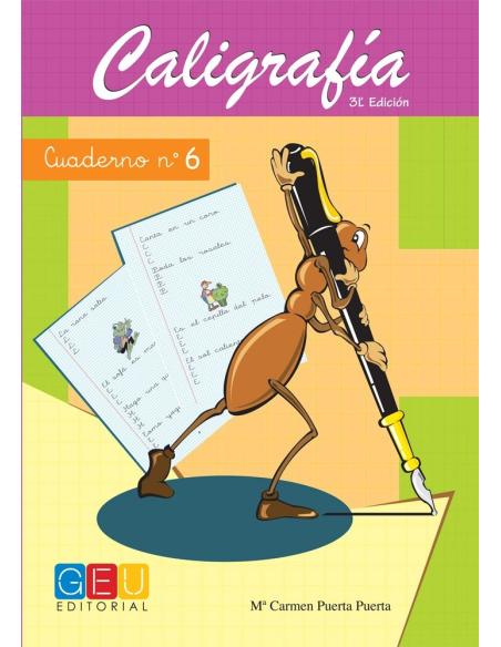 Caligrafía 6. Cuadrícula Caligrafía 6. Cuadrícula