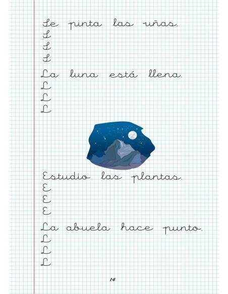 Caligrafía 6. Cuadrícula Caligrafía 6. Cuadrícula