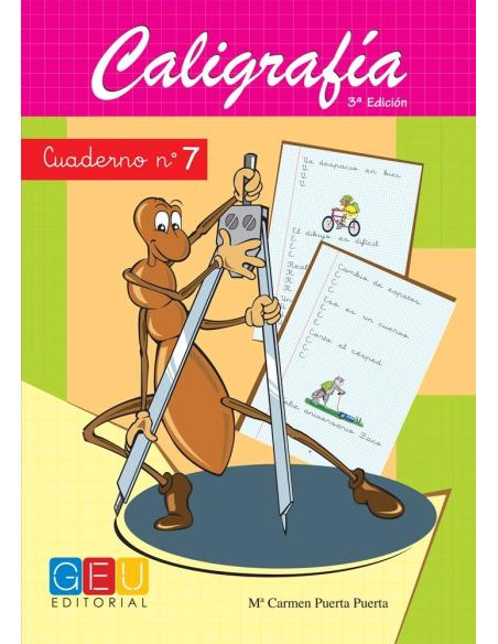 Caligrafía 7. Cuadrícula Caligrafía 7. Cuadrícula