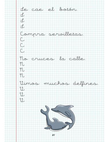 Caligrafía 7. Cuadrícula