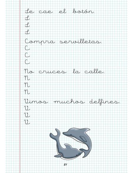 Caligrafía 7. Cuadrícula Caligrafía 7. Cuadrícula