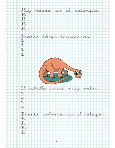 Caligrafía 14. Cuadrícula