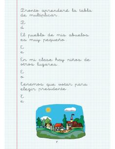 Caligrafía 16. Cuadrícula 2
