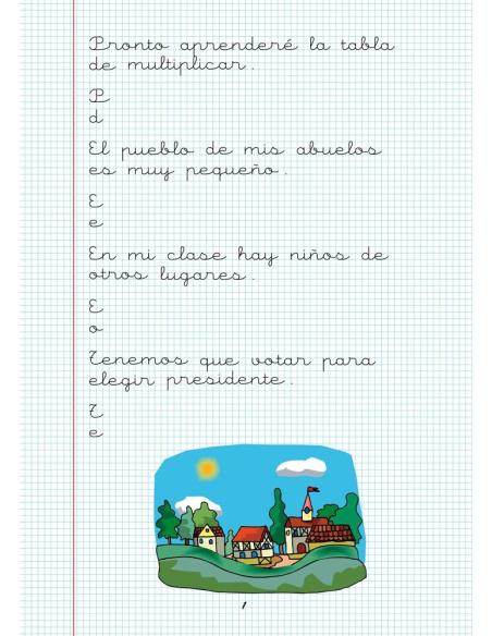 Caligrafía 16. Cuadrícula Caligrafía 16. Cuadrícula