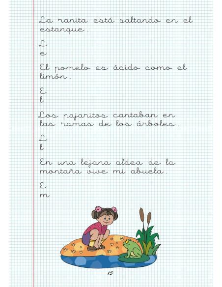 Caligrafía 16. Cuadrícula Caligrafía 16. Cuadrícula