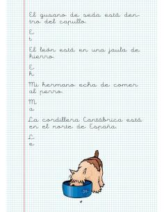 Caligrafía 17. Cuadrícula 2