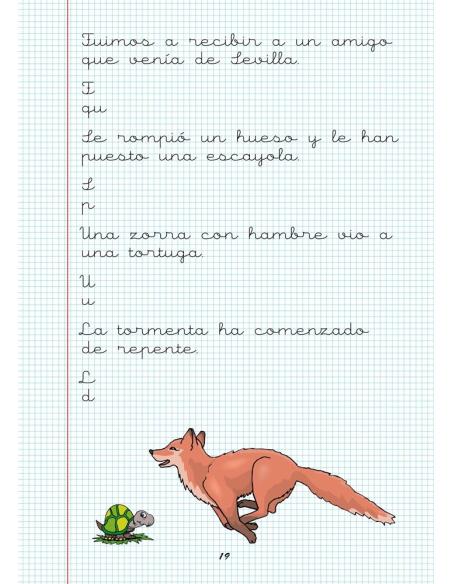 Caligrafía 17. Cuadrícula Caligrafía 17. Cuadrícula