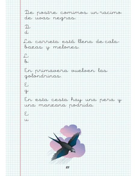 Caligrafía 18. Cuadrícula Caligrafía 18. Cuadrícula