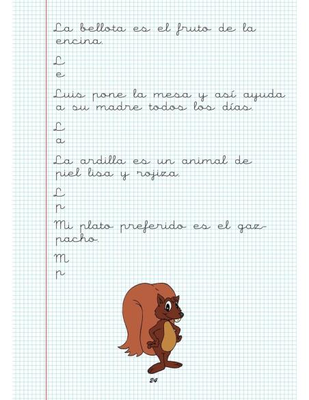 Caligrafía 20. Cuadrícula Caligrafía 20. Cuadrícula