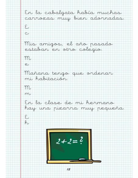 Caligrafía 21. Cuadrícula Caligrafía 21. Cuadrícula