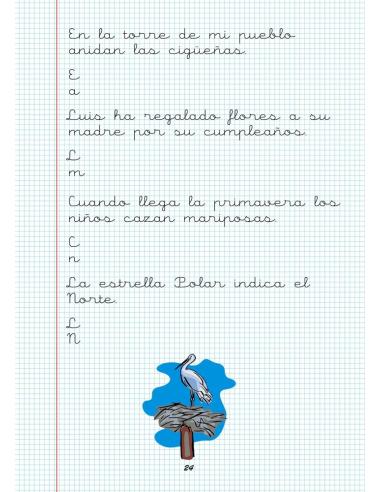 Caligrafía 22. Cuadrícula