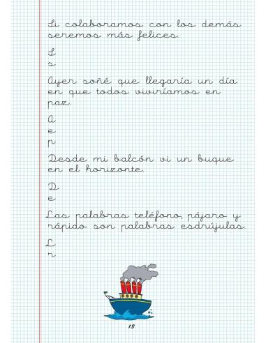 Caligrafía 23. Cuadrícula