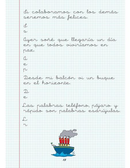 Caligrafía 23. Cuadrícula