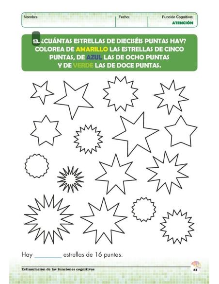 Estimulación de las funciones cognitivas. Nivel 1. Cuaderno 4: Atención Estimulación de las funciones cognitivas. Nivel 1. Cuaderno 4: Atención