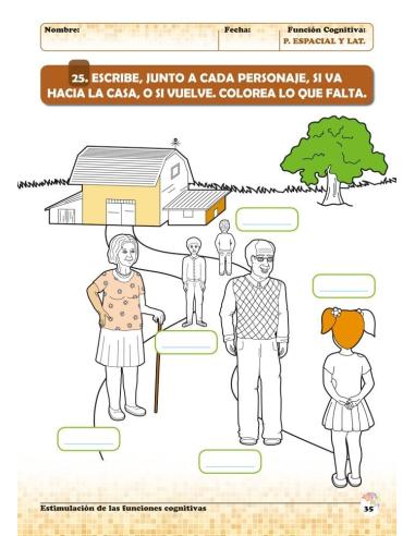 Estimulación de las funciones cognitivas. Nivel 1. Cuaderno 7: Percepción espacial y Lateralidad