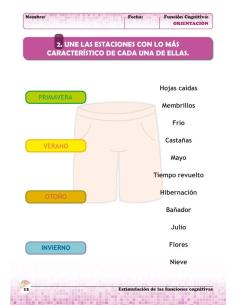 Estimulación de las funciones cognitivas. Nivel 1. Cuaderno 8: Orientación 2