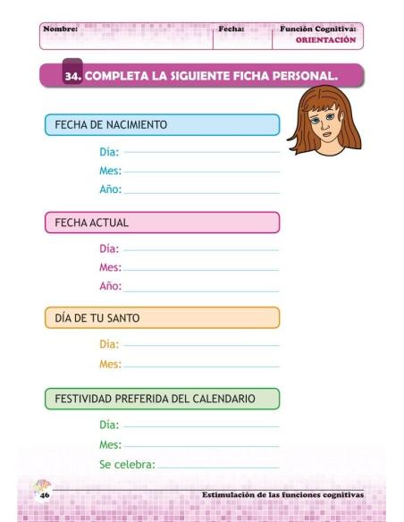 Estimulación de las funciones cognitivas. Nivel 1. Cuaderno 8: Orientación Estimulación de las funciones cognitivas. Nivel 1. Cuaderno 8: Orientación