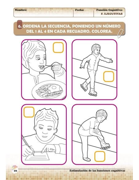 Estimulación de las funciones cognitivas. Nivel 1. Cuaderno 10: Funciones ejecutivas Estimulación de las funciones cognitivas. Nivel 1. Cuaderno 10: Funciones ejecutivas