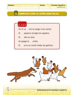 Estimulación de las funciones cognitivas. Nivel 2. Cuaderno 1: Lenguaje 2