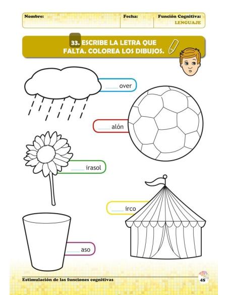 Estimulación de las funciones cognitivas. Nivel 2. Cuaderno 1: Lenguaje Estimulación de las funciones cognitivas. Nivel 2. Cuaderno 1: Lenguaje