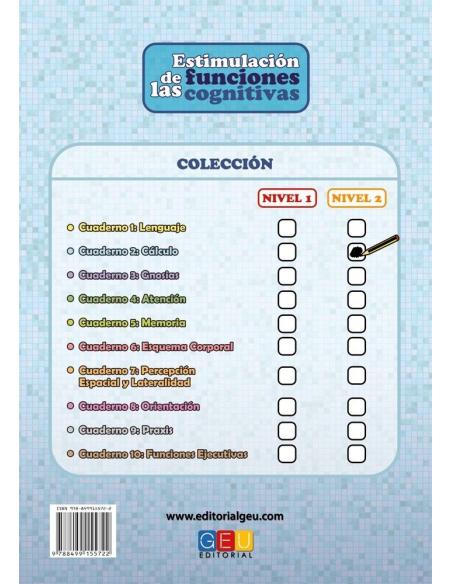 Estimulación de las funciones cognitivas. Nivel 2. Cuaderno 2: Cálculo