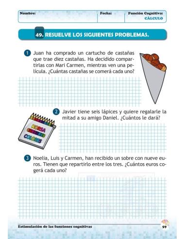Estimulación de las funciones cognitivas. Nivel 2. Cuaderno 2: Cálculo