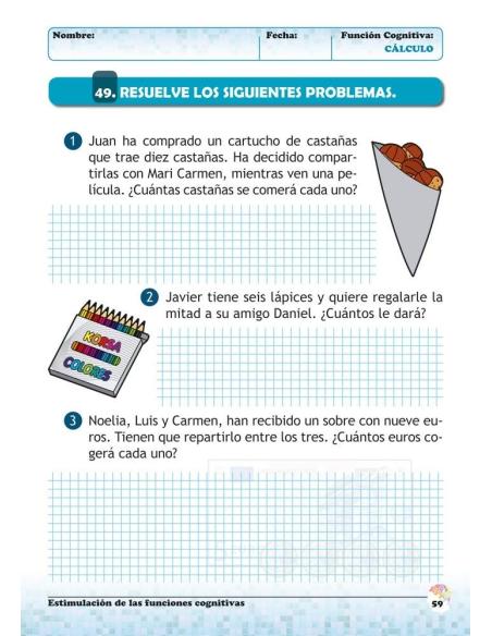 Estimulación de las funciones cognitivas. Nivel 2. Cuaderno 2: Cálculo