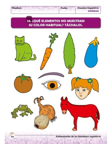 Estimulación de las funciones cognitivas. Nivel 2. Cuaderno 3: Gnosias