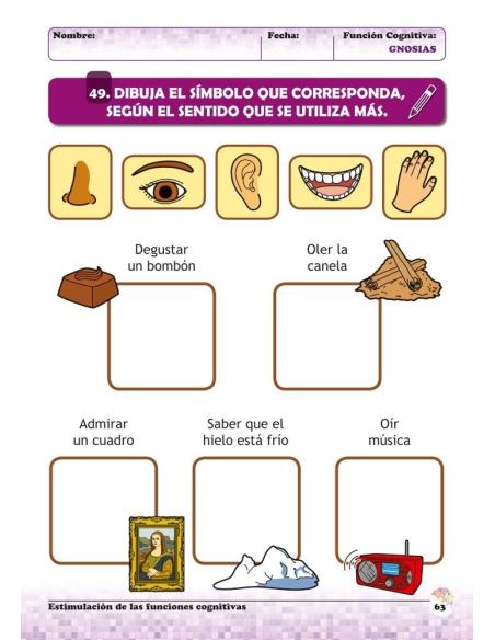 Estimulación de las funciones cognitivas. Nivel 2. Cuaderno 3: Gnosias