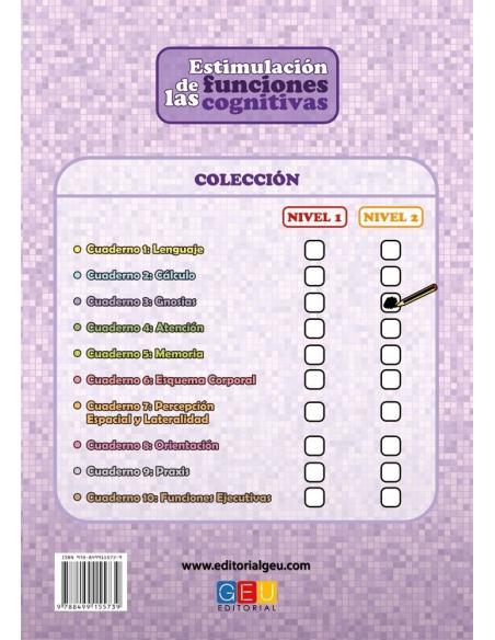 Estimulación de las funciones cognitivas. Nivel 2. Cuaderno 3: Gnosias