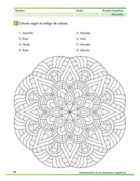 Estimulación de las funciones cognitivas. Nivel adultos. Cuaderno 4: Atención