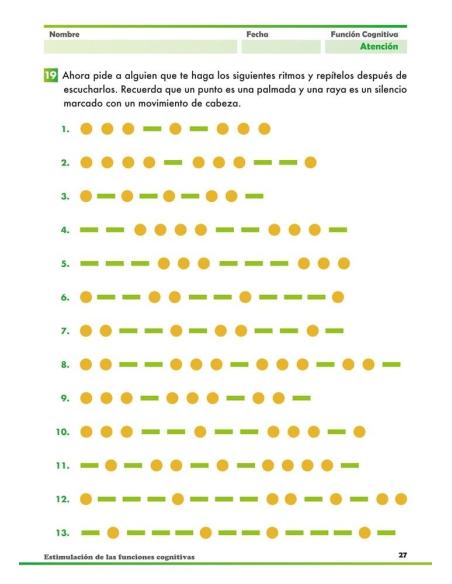 Estimulación de las funciones cognitivas. Nivel adultos. Cuaderno 4: Atención