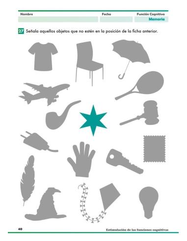Estimulación de las funciones cognitivas. Nivel adultos. Cuaderno 5: Memoria