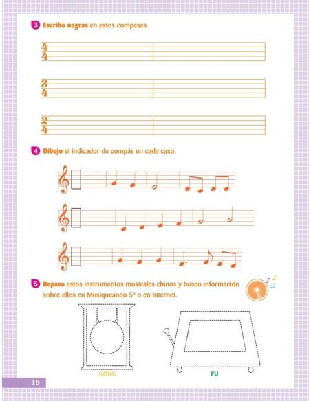 Musiqueando 5. Cuaderno de actividades · Educación Primaria Musiqueando 5. Cuaderno de actividades · Educación Primaria