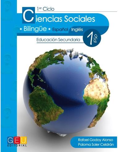 Ciencias sociales 1. Bilingüe (español-inglés) · Educación Secundaria · Portada Ciencias sociales 1. Bilingüe (español-inglés) · Educación Secundaria · Portada