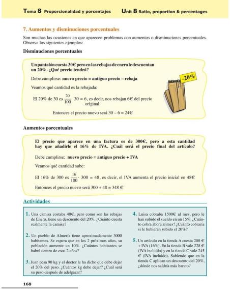 Matemáticas 1. Bilingüe (español-inglés) · Educación Secundaria Matemáticas 1. Bilingüe (español-inglés) · Educación Secundaria