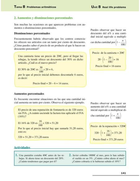 Matemáticas 2. Bilingüe (español-inglés) · Educación Secundaria Matemáticas 2. Bilingüe (español-inglés) · Educación Secundaria