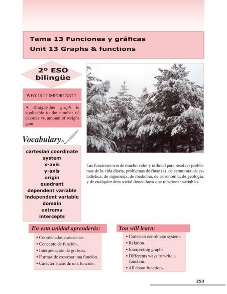 Matemáticas 2. Bilingüe (español-inglés) · Educación Secundaria Matemáticas 2. Bilingüe (español-inglés) · Educación Secundaria