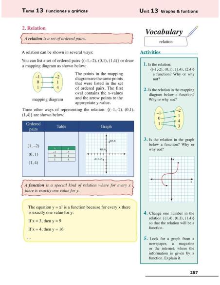 Matemáticas 2. Bilingüe (español-inglés) · Educación Secundaria Matemáticas 2. Bilingüe (español-inglés) · Educación Secundaria