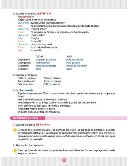 Español entre amigos. Guía del profesor. Curso 2 · Nivel A1