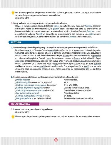 Español entre amigos. Guía del profesor. Curso 3 · Nivel A2