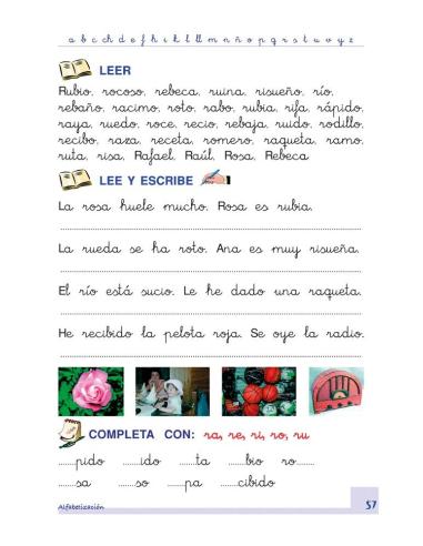 Alfabetización. Proyecto Integra Junior