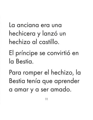 La Bella y la Bestia · Cuento con lectura facilitada