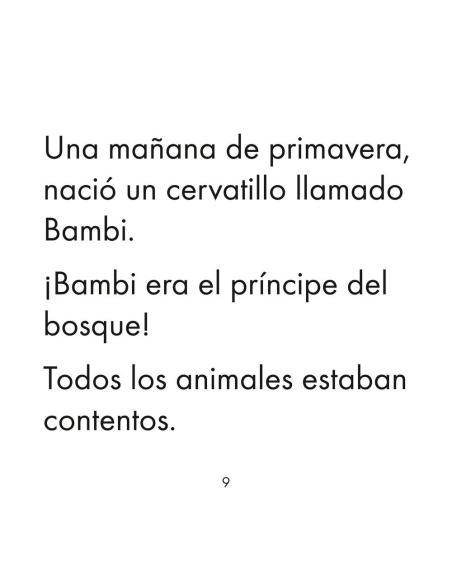 Bambi · Cuento con lectura facilitada